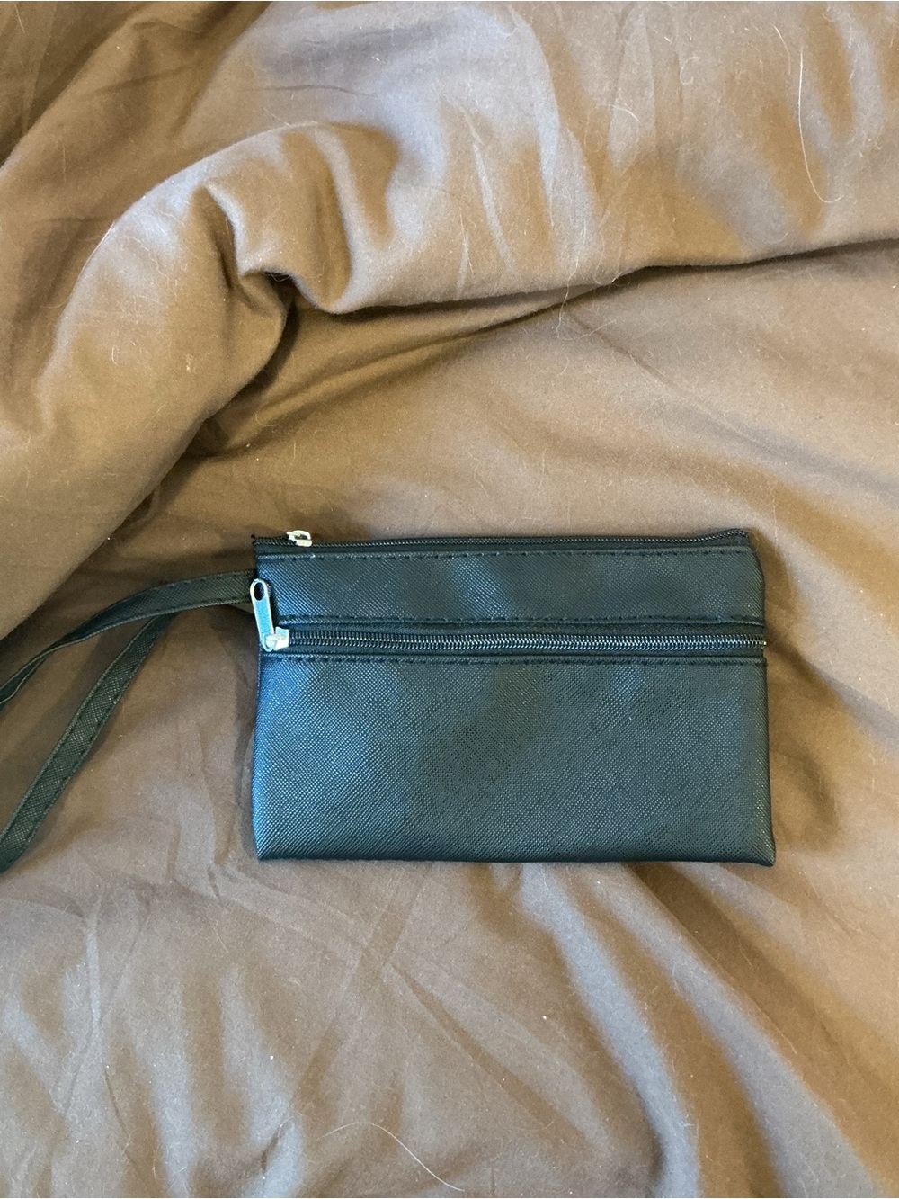 Classic Black Wristlet Crossbody Pouch - Unbranded